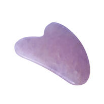 Guasha en pierre de quartz rose